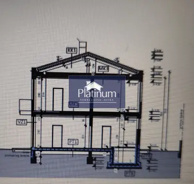 Istra, Batvači Baugrundstück mit Projekt für ein Haus mit Pool - 2
