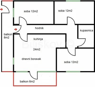 Stan 91 m², Splitska, 100 m od mora i pogled na more - 10