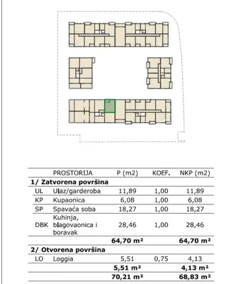 Prodaja, Stan, Kromosovo naselje, Velika Gorica, 2s, 69 m² - 4