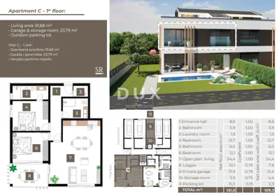 Wohnung 109,3 m², Rovinj - in Meeresnähe, 1. Stock - 7