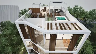 Penthouse 159 m², Punta Skala - 3 spavaće sobe i lift - 2