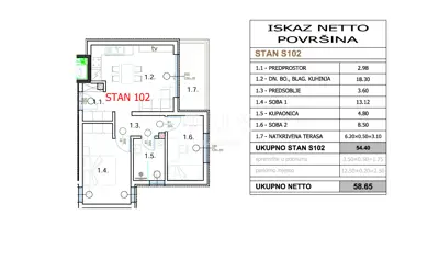 Apartment 58.6 m², Pula Centar - 2nd floor, new build - 5