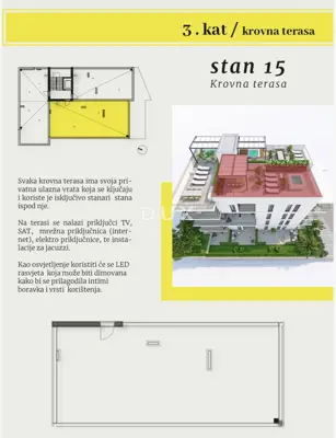 Penthouse 145 m², Okrug Gornji - krovna terasa i 2 garažna mjesta - 11