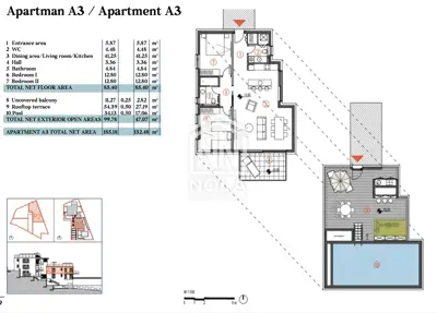 Apartman 140 m², Primošten - krovna terasa i privatni bazen - 2