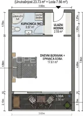 Garsoniere 29 m², Medulin - ruhige Lage nahe dem Strand - 10
