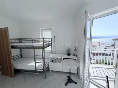 Stan 29 m², Novi Vinodolski - pogled na more i terasa - 6