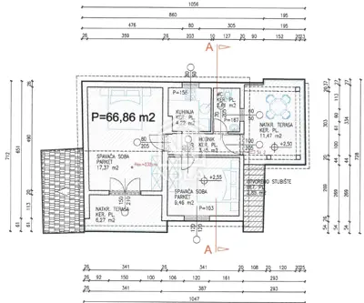 Stan 78,60 m², Srima - 100 m od mora i dvije terase - 19