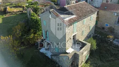 Kamena kuća 150 m², Momjan okolica - pogled na more - 5