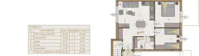 Wohnung 54,95 m², Pula - Monte Magno, Garten 62,4 m² - 7