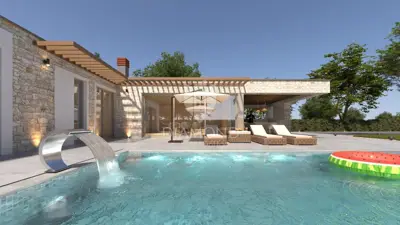 Poreč, okolica, moderna pametna kuća s bazenom - 16