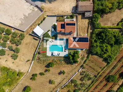 Villa 273 m², Labin - Blick auf Učka und beheizter Pool - 5