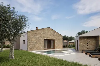 House 102 m², Draguzeti - stone ground-floor house with pool - 2