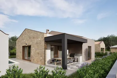 House 102 m², Draguzeti - stone ground-floor house with pool