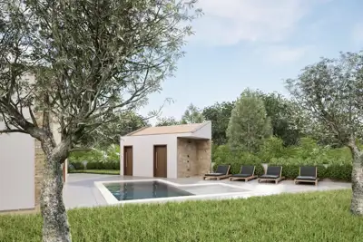 House 102 m², Draguzeti - stone ground-floor house with pool - 5