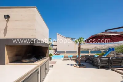Vila 350 m², Pag - drugi red do mora i panoramski pogled - 14