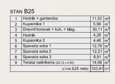 Stan 104 m², Veruda Pula - 3 spavaće sobe i terasa - 17