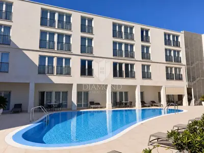 Stan, Umag centar, 2 sobe, pogled na more i bazen - 19