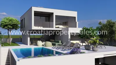 Villa 270 m², Insel Brač, Meerblick und Pool