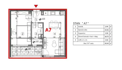 Wohnung, Veruda Pula, Erdgeschoss eines Neubaus und Loggia - 4