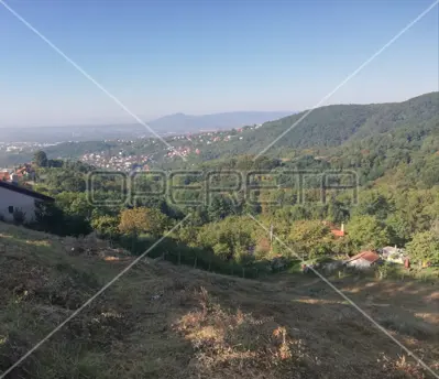 Building land 2 874 m², Borčec, view and access from two roads