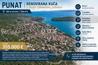 House 115 m², Punat - 2 residential units