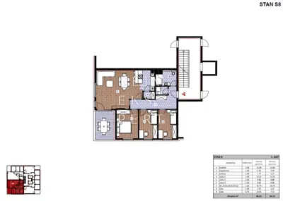 Gaišće, SESVETE, NOVOGRADNJA, 1. KAT 94 m², 4.S, LOĐA - 11