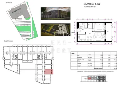 Resnik, 2-Zimmer-Wohnung im ersten Stock eines Neubaus, 50 m² - 13