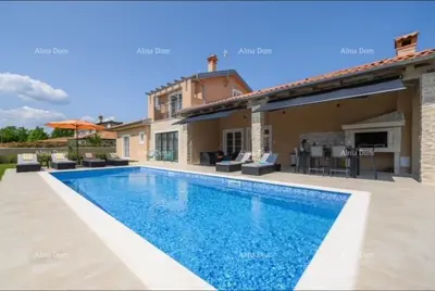 Luxury, fully furnished Istrian villa with a studio apartment, pool, and sea view, Kanfanar! - 2