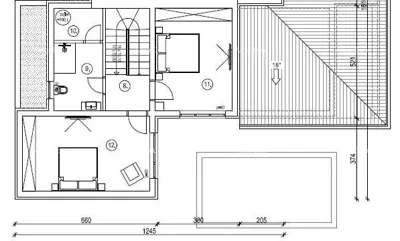Vila 151 m², Prhati kod Barbana, bazen i dvorište - 4