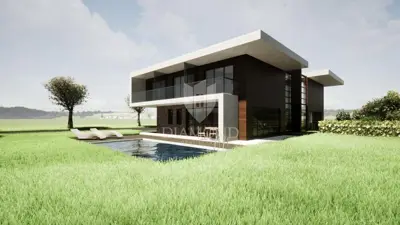 Baugrundstück, Umag - Genehmigung für ein Doppelhaus mit Pools - 3