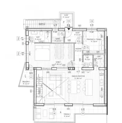 Apartment, Trsat, Rijeka - duplex, 3 parking spaces - 9
