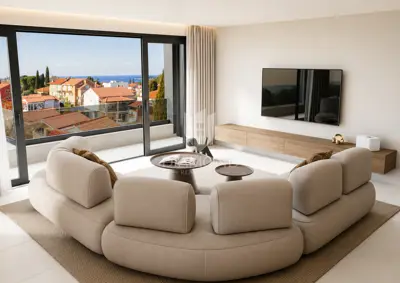 Stan 163 m², Rovinj - pogled na more i terasa - 5