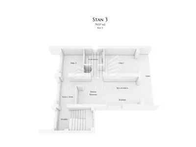 House 383 m², Pantovčak, project for 3 apartments - 9