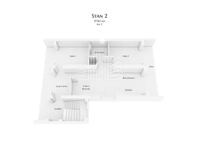 House 383 m², Pantovčak, project for 3 apartments - 8