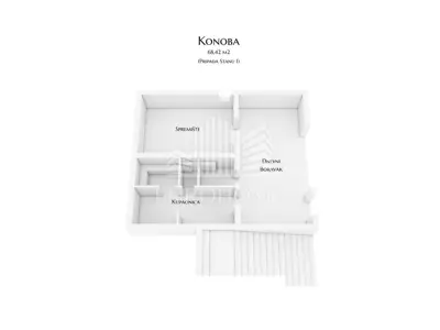 House 383 m², Pantovčak, project for 3 apartments - 5