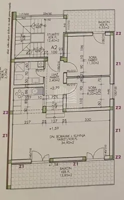 STAN 75,42 m², PARKIRNO MJESTO, VRT, REMETE, MAKSIMIR - 11
