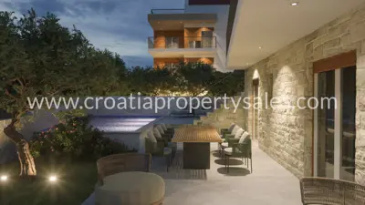 Wohnung 90 m², Rogoznica, Pool und 140 m² Hof - 5
