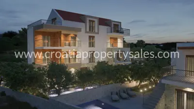 Wohnung 90 m², Rogoznica, Pool und 140 m² Hof - 3