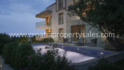 Wohnung 90 m², Rogoznica, Pool und 140 m² Hof - 4