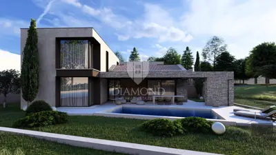 Haus 176 m², Karigador - Pool und überdachter Parkplatz