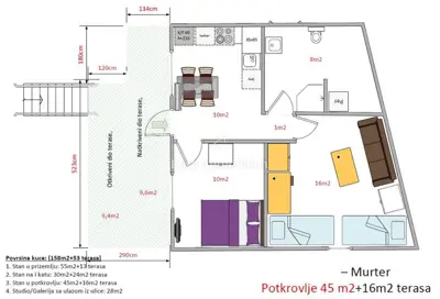 Stone house, Murter - old part, sea view and 4 apartments - 22