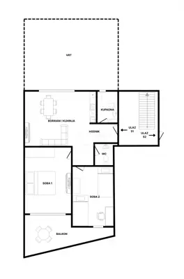 Apartment for sale in Gračani, 75,8 m²