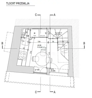 Haus 51 m², Rovinj - Stari grad, authentisches Steinhaus - 9