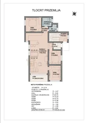 Apartment 104 m², Crikvenica - ground floor, 3 rooms - 3