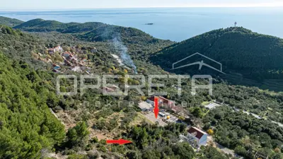Land 1108 m², Babino Polje, sea and nature views