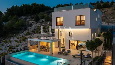 Villa 380 m², Žaborić - Panoramablick auf das Meer - 18