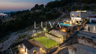 Villa 380 m², Žaborić - Panoramablick auf das Meer - 17