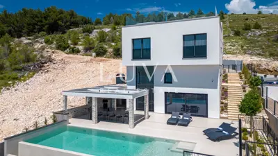 Villa 380 m², Žaborić - Panoramablick auf das Meer - 7