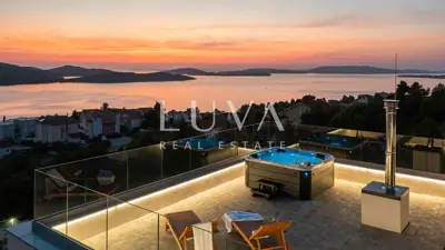 Villa 380 m², Žaborić - Panoramablick auf das Meer - 11