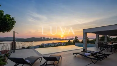 Villa 380 m², Žaborić - Panoramablick auf das Meer - 15